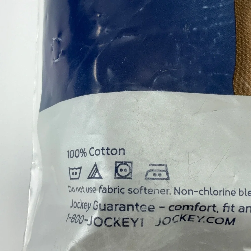 Jockey Classics Big Man V-Neck T-Shirts 3XL 2-Pack White 100% Cotton StayNew
